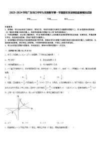 2023-2024学年广东沧江中学九年级数学第一学期期末质量跟踪监视模拟试题含答案