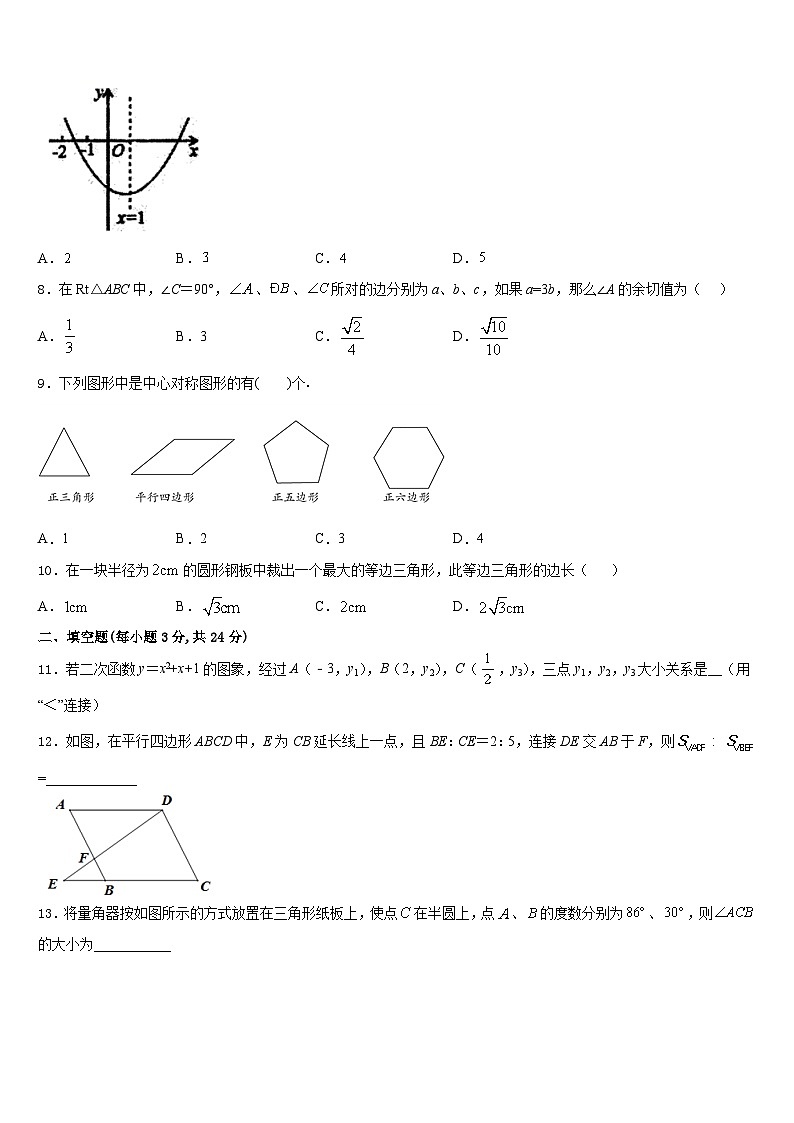 2023-2024学年广东省佛山市高明区九上数学期末考试模拟试题含答案02