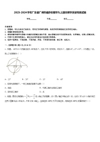 2023-2024学年广东省广州市南沙区数学九上期末教学质量检测试题含答案