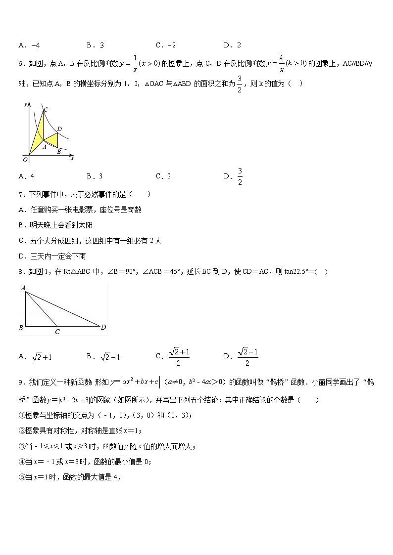 2023-2024学年广东省惠州九中学九年级数学第一学期期末考试模拟试题含答案第2页