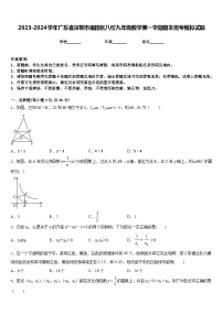 2023-2024学年广东省深圳市福田区八校九年级数学第一学期期末统考模拟试题含答案