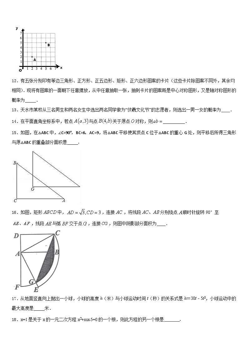 2023-2024学年广东省深圳市百合外国语学校九年级数学第一学期期末达标检测模拟试题含答案第3页