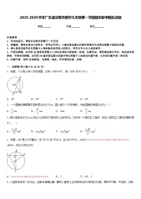 2023-2024学年广东省深圳市数学九年级第一学期期末联考模拟试题含答案