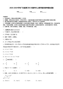 2023-2024学年广东省湛江市三校联考九上数学期末联考模拟试题含答案