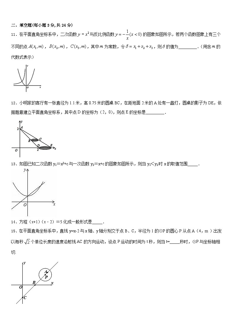2023-2024学年广西南宁市江南区维罗中学九上数学期末考试模拟试题含答案03