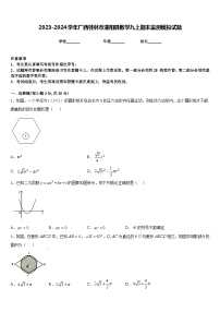 2023-2024学年广西桂林市灌阳县数学九上期末监测模拟试题含答案