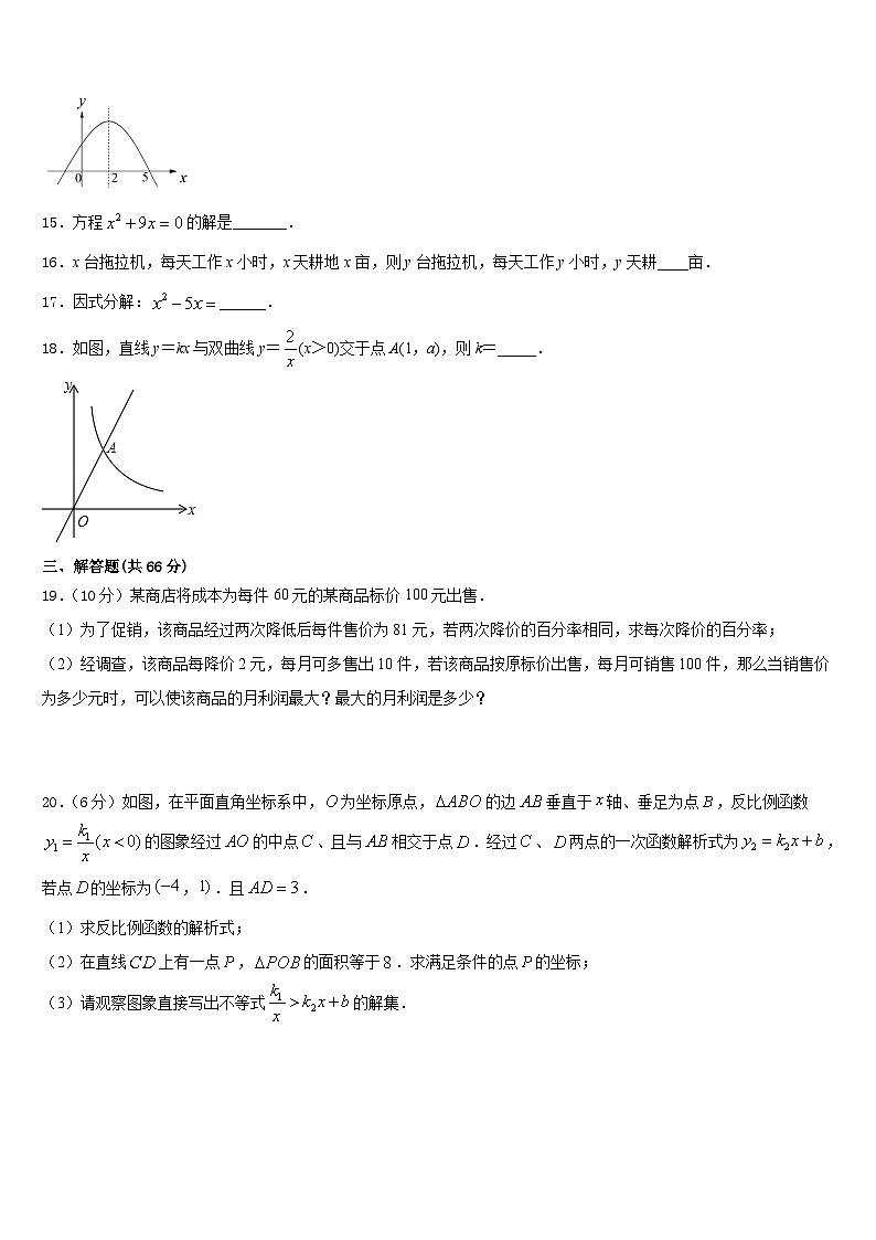 2023-2024学年徽省临泉数学九年级第一学期期末质量检测试题含答案03