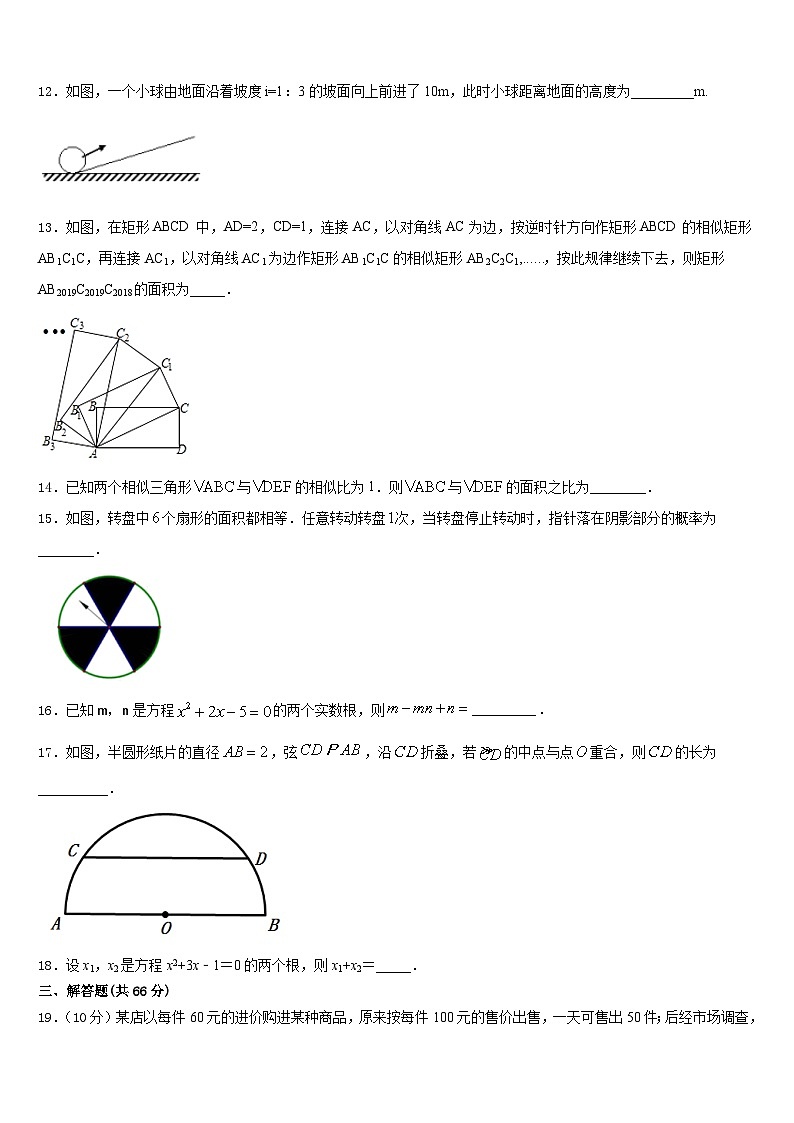 2023-2024学年江苏南京市秦外、钟英九上数学期末质量检测试题含答案第3页