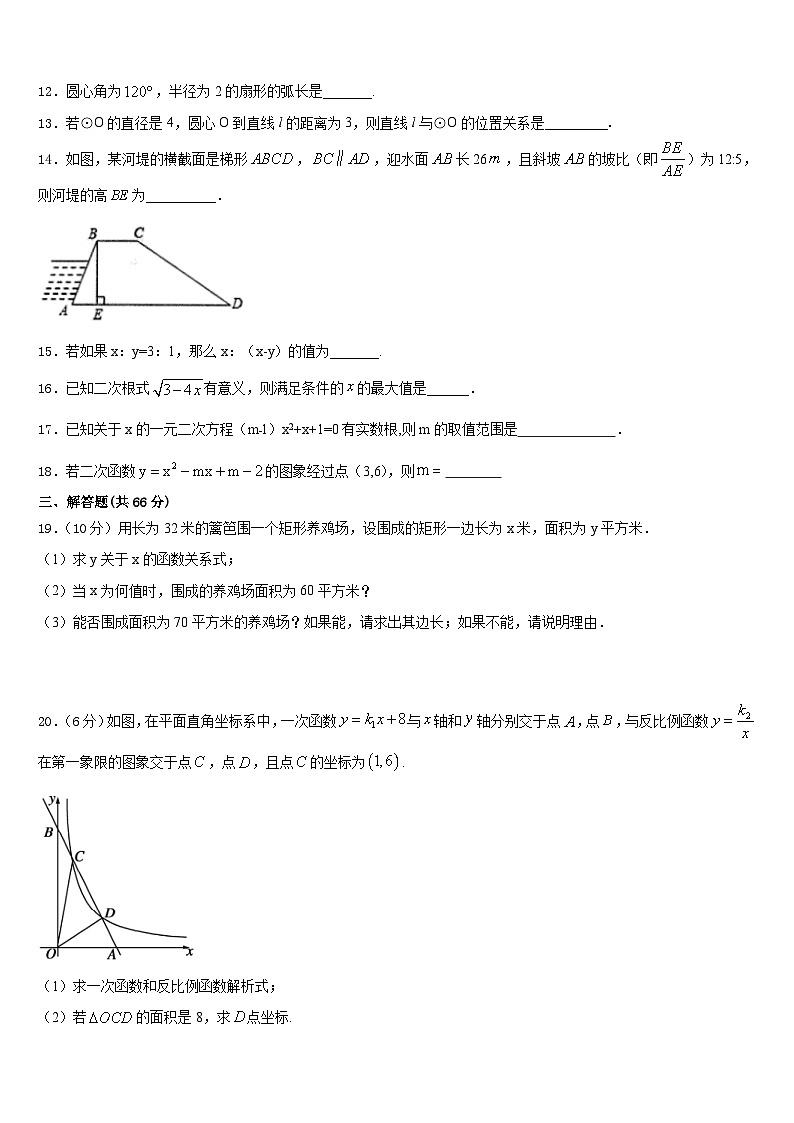 2023-2024学年江苏省兴化市顾庄区三校九年级数学第一学期期末检测试题含答案第3页