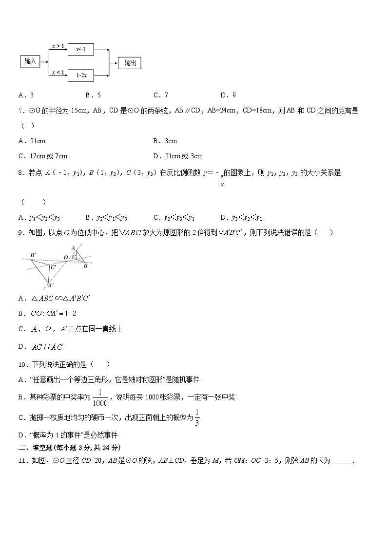 2023-2024学年江苏省南京市江北新区数学九年级第一学期期末联考试题含答案02