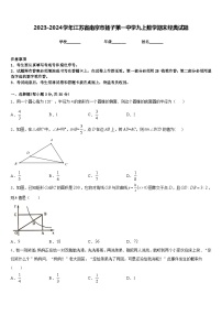 2023-2024学年江苏省南京市扬子第一中学九上数学期末经典试题含答案