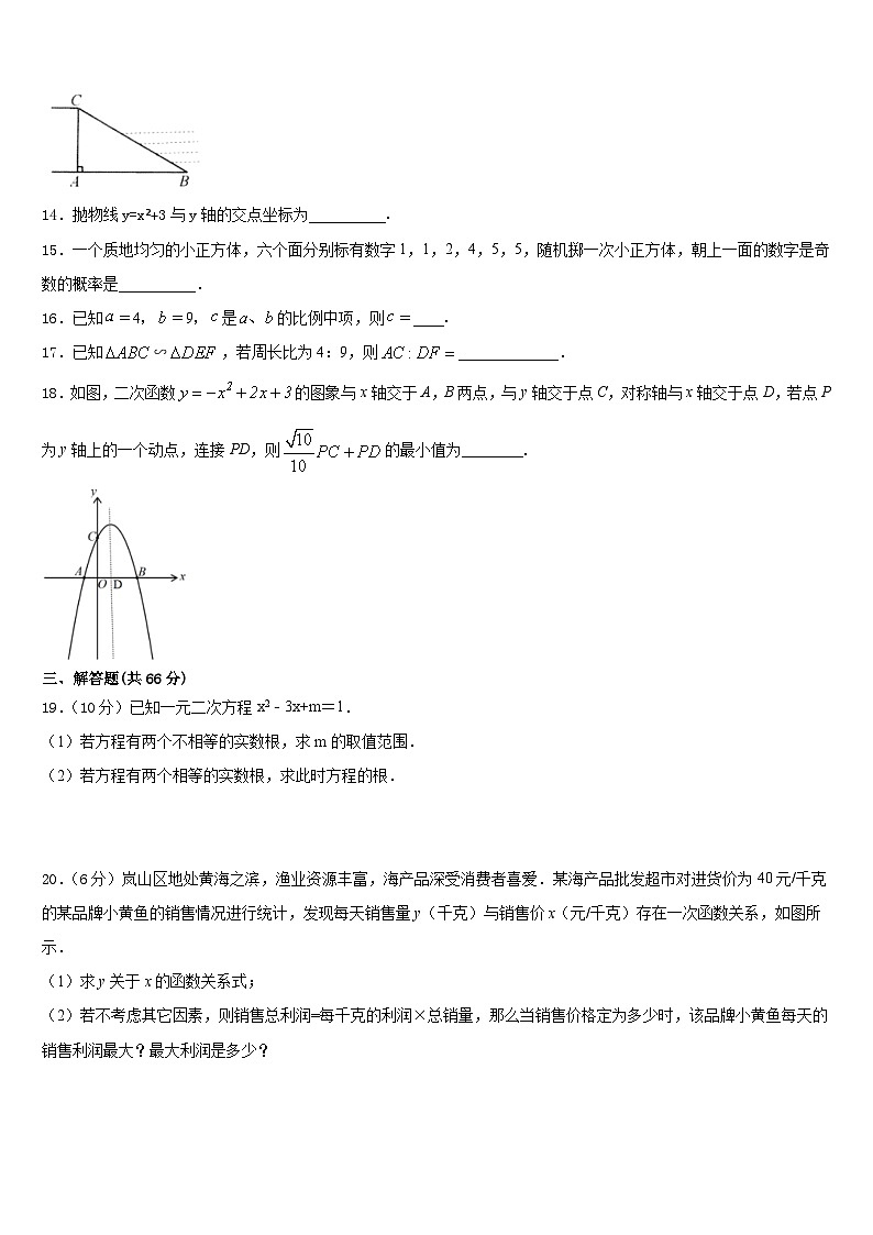2023-2024学年江苏省南师大附中树人学校九上数学期末统考试题含答案第3页