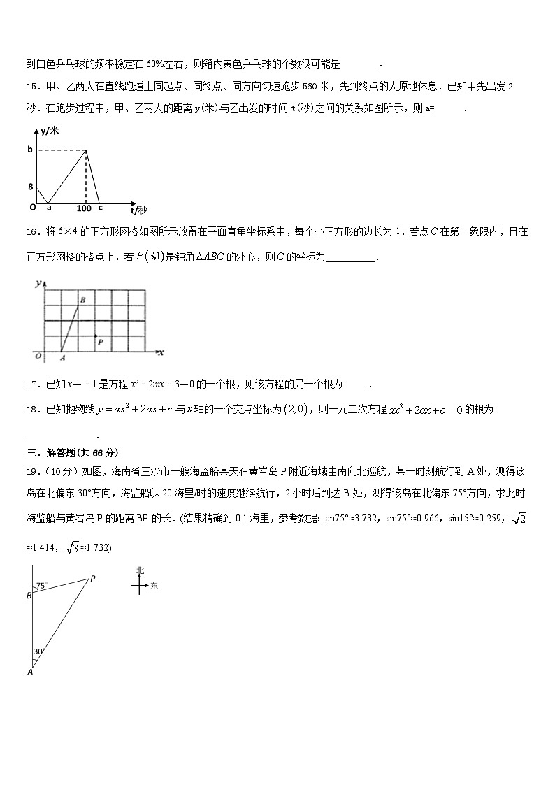 2023-2024学年江苏省张家港市第一中学数学九年级第一学期期末调研模拟试题含答案第3页