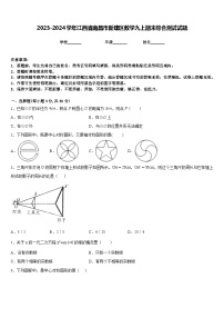 2023-2024学年江西省南昌市新建区数学九上期末综合测试试题含答案