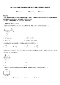 2023-2024学年江西省吉安市数学九年级第一学期期末预测试题含答案