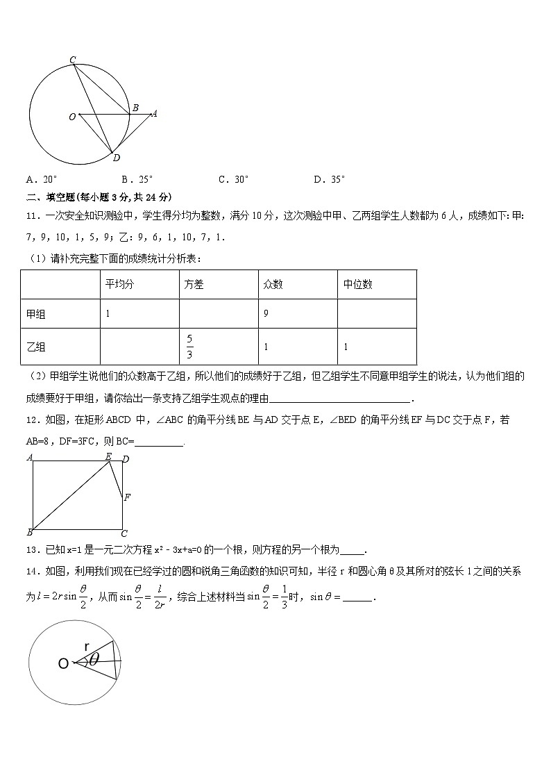 2023-2024学年江苏省苏州市昆山、太仓市数学九年级第一学期期末达标检测试题含答案03