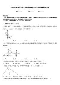 2023-2024学年河北省保定高碑店市九上数学期末预测试题含答案