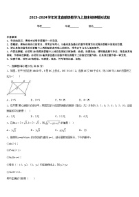 2023-2024学年河北省献县数学九上期末调研模拟试题含答案