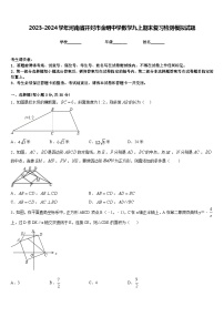 2023-2024学年河南省开封市金明中学数学九上期末复习检测模拟试题含答案