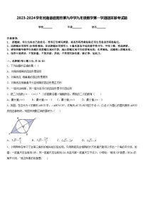 2023-2024学年河南省信阳市第九中学九年级数学第一学期期末联考试题含答案