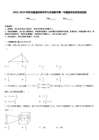 2023-2024学年河南省郑州中学九年级数学第一学期期末质量检测试题含答案