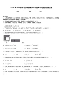 2023-2024学年浙江省杭州市数学九年级第一学期期末调研试题含答案