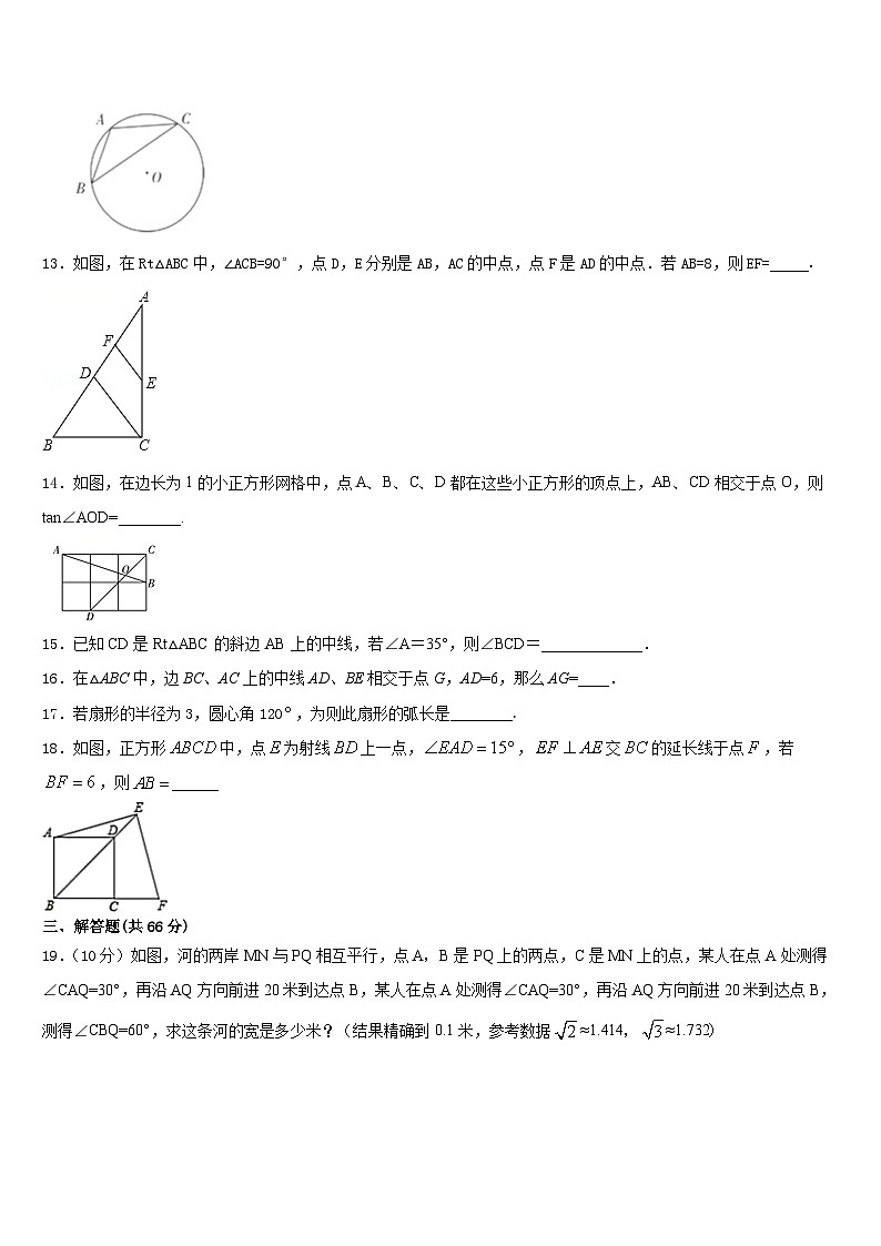 黑龙江齐齐哈尔市泰来县2023-2024学年九年级数学第一学期期末联考试题含答案第3页