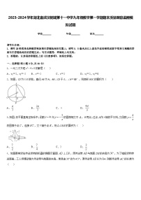 2023-2024学年湖北省武汉钢城第十一中学九年级数学第一学期期末质量跟踪监视模拟试题含答案