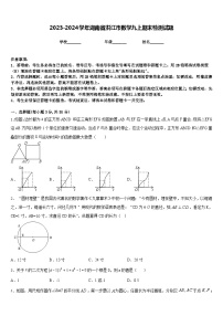 2023-2024学年湖南省洪江市数学九上期末检测试题含答案