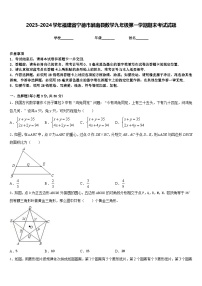 2023-2024学年福建省宁德市屏南县数学九年级第一学期期末考试试题含答案