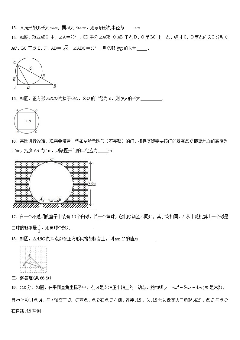 2023-2024学年福建省仙游县联考数学九年级第一学期期末质量跟踪监视试题含答案03