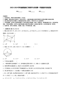 2023-2024学年福建省厦门市数学九年级第一学期期末检测试题含答案