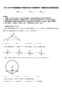 2023-2024学年福建省厦门市同安区五校九年级数学第一学期期末综合测试模拟试题含答案