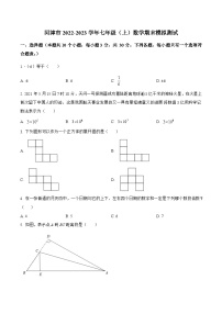 山西省运城市河津市2022-2023学年七年级上学期期末模拟测试数学试卷(含解析)