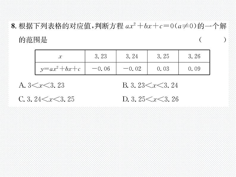 第2章 二次函数达标测试题 北师版九年级数学下册课件07