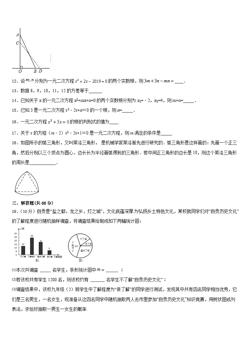 2023-2024学年浙江省杭州城区6学校九年级数学第一学期期末学业水平测试试题含答案03