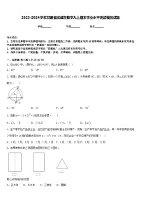 2023-2024学年甘肃省武威市数学九上期末学业水平测试模拟试题含答案