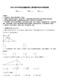 2023-2024学年山东省昌乐县九上数学期末学业水平测试试题含答案