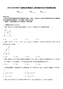 2023-2024学年广东省佛山市禅城区九上数学期末学业水平测试模拟试题含答案