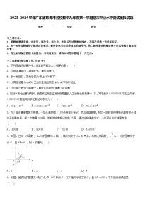 2023-2024学年广东省珠海市名校数学九年级第一学期期末学业水平测试模拟试题含答案