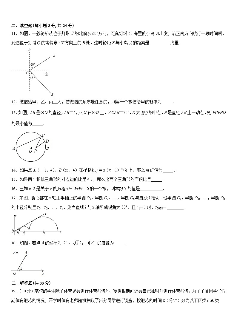 2023-2024学年广东省深圳市名校九上数学期末学业水平测试模拟试题含答案03