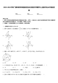 2023-2024学年广西钦州市钦州港经济技术开发区中学数学九上期末学业水平测试试题含答案