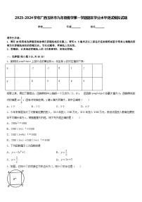 2023-2024学年广西玉林市九年级数学第一学期期末学业水平测试模拟试题含答案