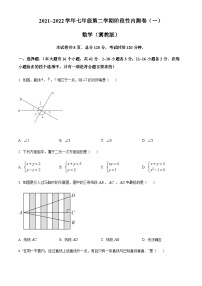 河北省邯郸市广平县第二中学2021-2022学年七年级下学期第一次月考数学试题