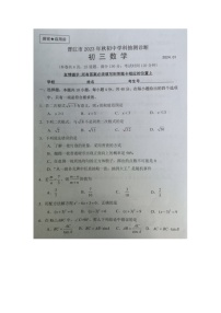 福建省泉州市晋江市2023-2024学年九年级上学期期末抽测诊断数学试题