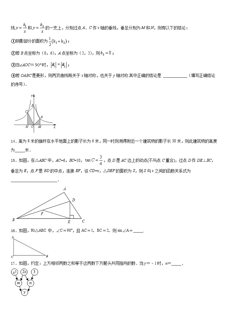 2023-2024学年贵州省毕节织金县数学九年级第一学期期末达标检测模拟试题含答案03