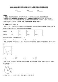 2023-2024学年辽宁省沈阳市五校九上数学期末检测模拟试题含答案