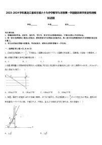 2023-2024学年黑龙江省哈尔滨六十九中学数学九年级第一学期期末教学质量检测模拟试题含答案