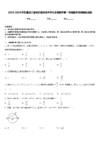 2023-2024学年黑龙江省哈尔滨旭东中学九年级数学第一学期期末检测模拟试题含答案