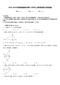 2023-2024学年陕西省西安市第七十中学九上数学期末复习检测试题含答案